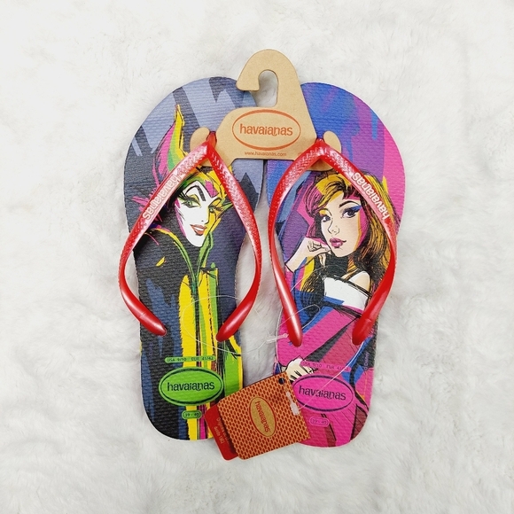 NEW Havaianas Bundle of 2 Slip On Summer Flat Flip Flop Sandals S178 - Picture 5 of 8